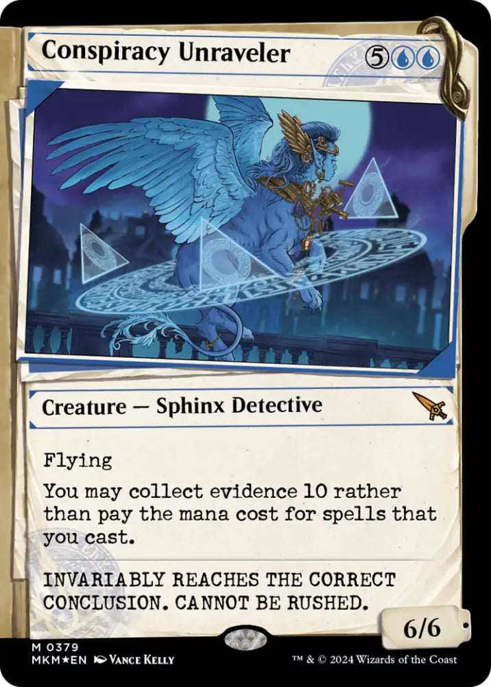Conspiracy Unraveler (Showcase) (Invisible Ink) [Murders at Karlov Manor] - MTG Single
