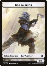 Construct // Kor Warrior Double-Sided Token [Zendikar Rising Tokens] - MTG Single
