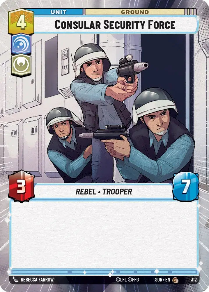 Consular Security Force (Hyperspace) (312) [Spark of Rebellion] - Star Wars: Unlimited Single