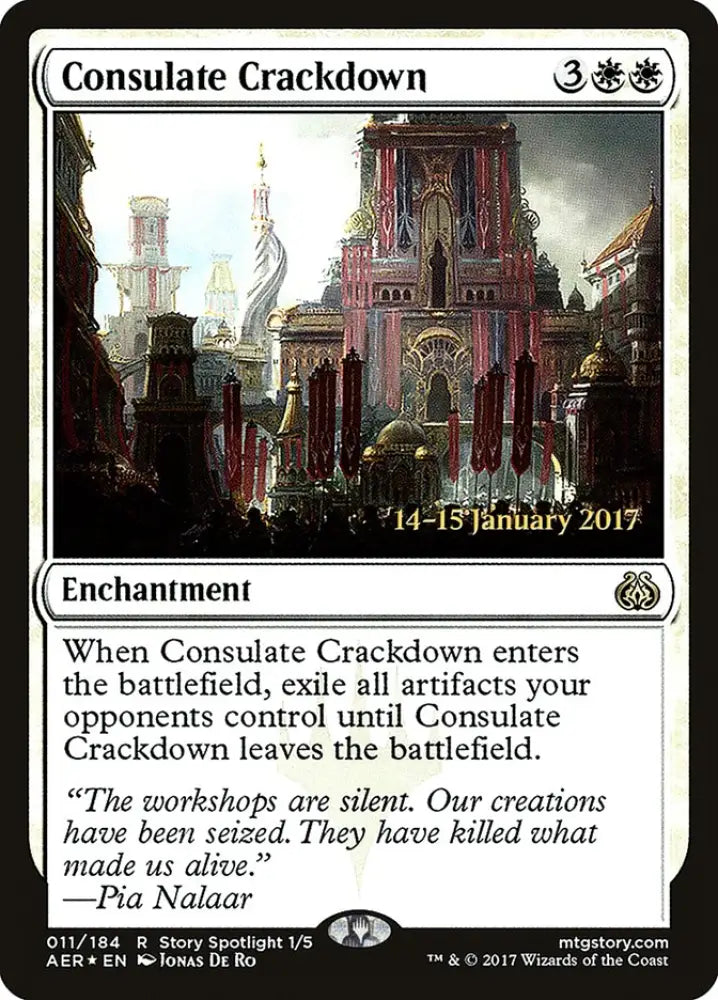 Consulate Crackdown [Aether Revolt Prerelease Promos] - MTG Single