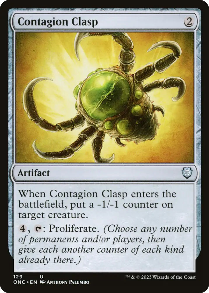 Contagion Clasp [Phyrexia: All Will Be One Commander] - MTG Single