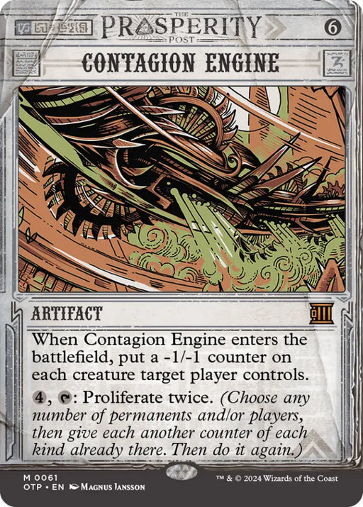 Contagion Engine [Outlaws of Thunder Junction: Breaking News] - MTG Single