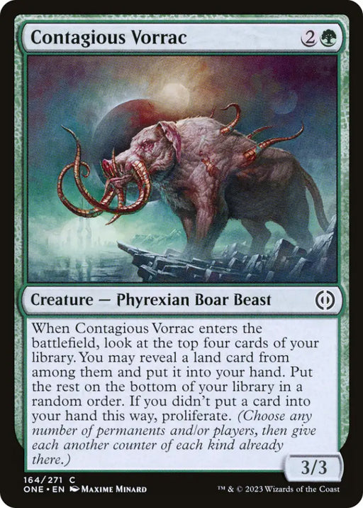 Contagious Vorrac [Phyrexia: All Will Be One] - MTG Single
