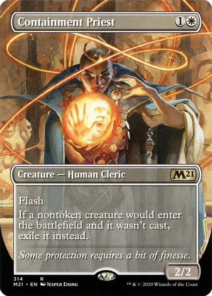 Containment Priest (Borderless Alternate Art) [Core Set 2021] - MTG Single