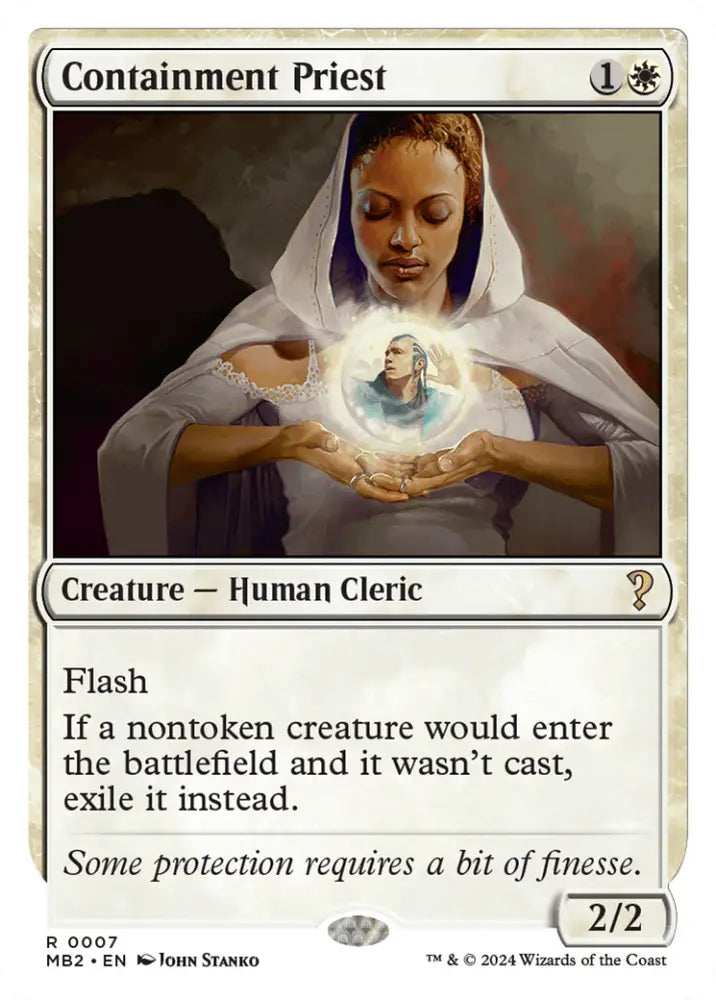 Containment Priest (White Border) [Mystery Booster 2] - MTG Single
