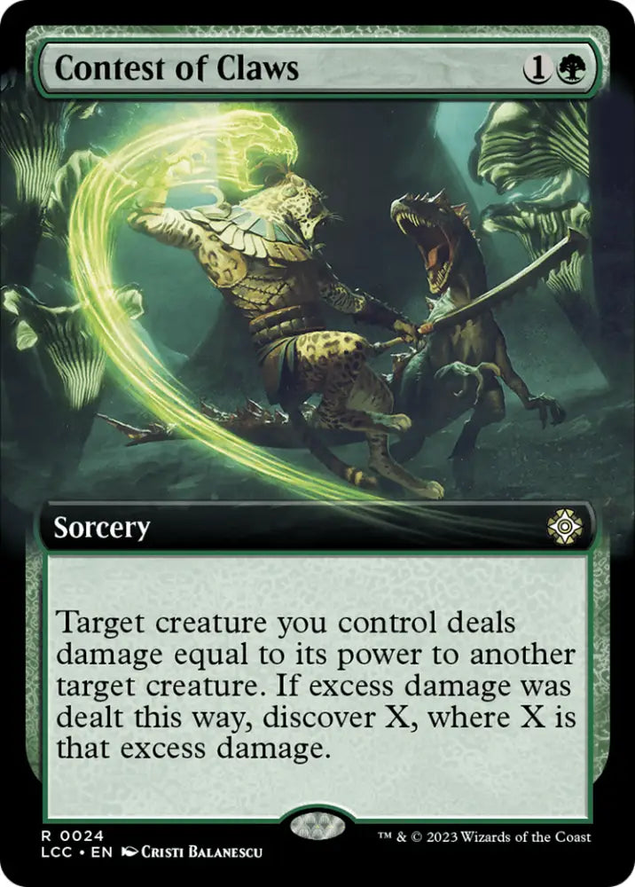 Contest of Claws (Extended Art) [The Lost Caverns of Ixalan Commander] - MTG Single