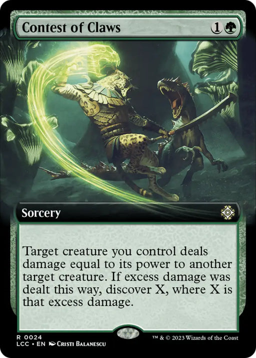 Contest of Claws (Extended Art) [The Lost Caverns of Ixalan Commander] - MTG Single