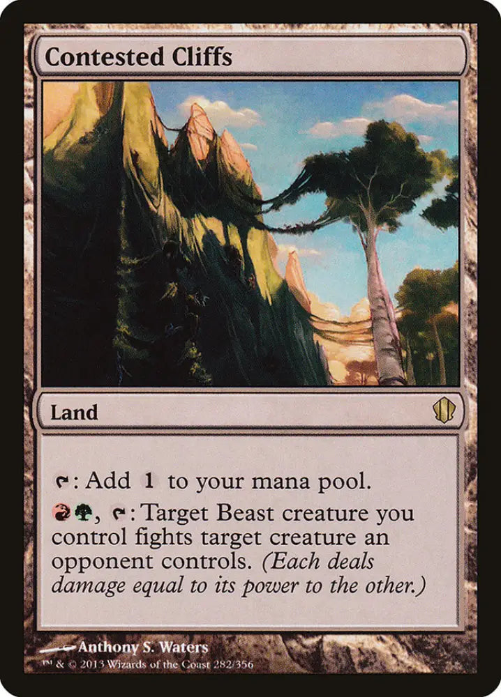 Contested Cliffs [Commander 2013] - MTG Single