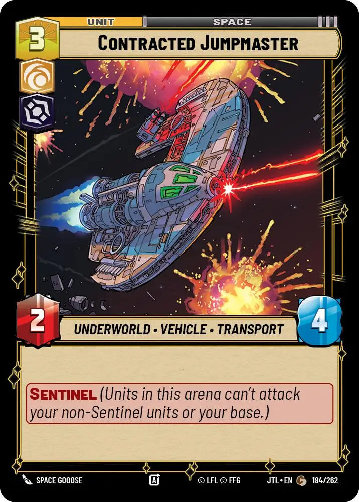 Contracted Jumpmaster (184/257) [Jump to Lightspeed] - Star Wars: Unlimited Single
