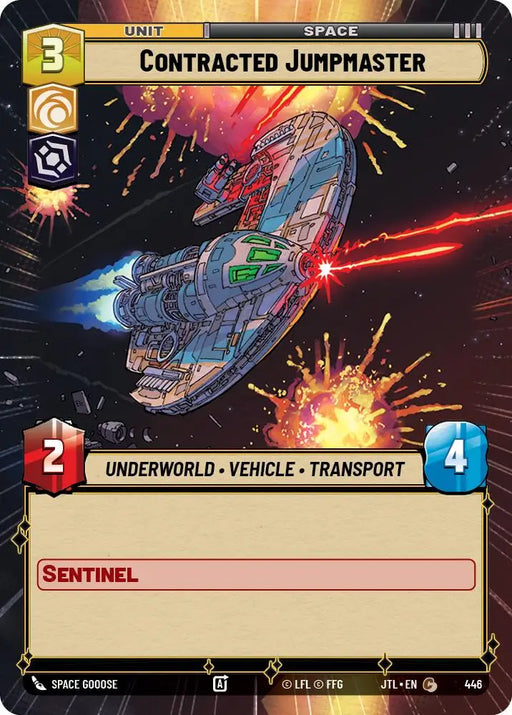 Contracted Jumpmaster (Hyperspace) (446) [Jump to Lightspeed] - Star Wars: Unlimited Single