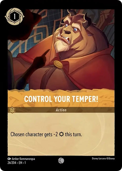 Control Your Temper! (26/204) [The First Chapter] - Lorcana Single