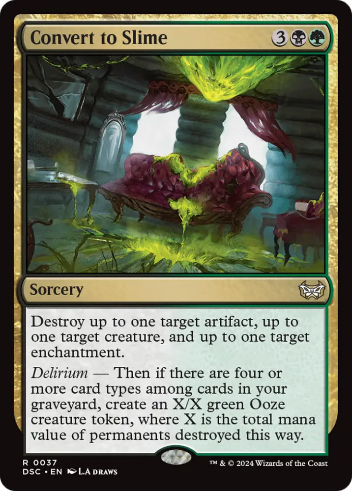 Convert to Slime [Duskmourn: House of Horror Commander] - MTG Single