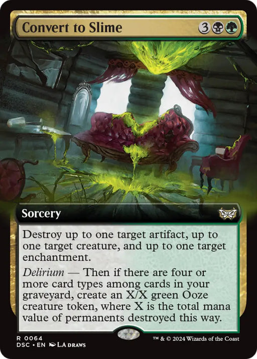 Convert to Slime (Extended Art) [Duskmourn: House of Horror Commander] - MTG Single