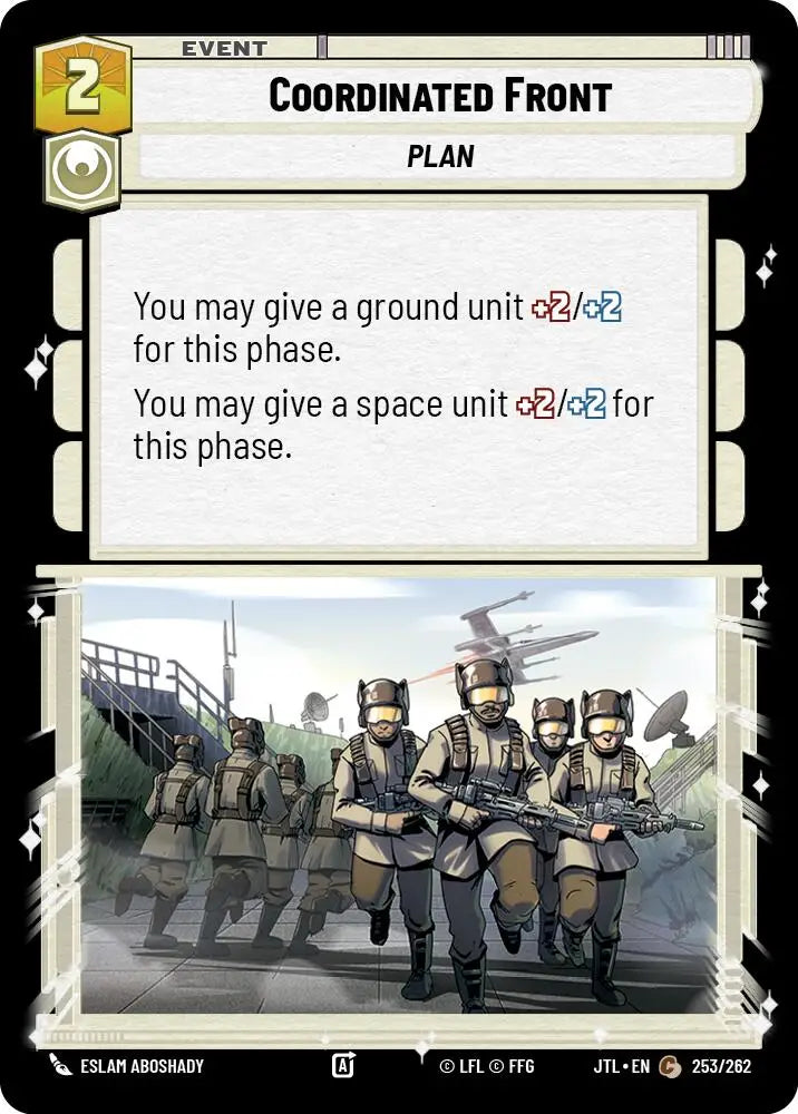 Coordinated Front (253/262) [Jump to Lightspeed] - Star Wars: Unlimited Single
