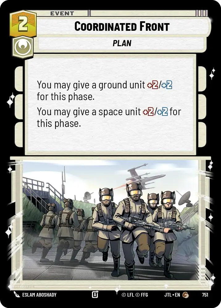 Coordinated Front (Foil) (751) [Jump to Lightspeed] - Star Wars: Unlimited Single