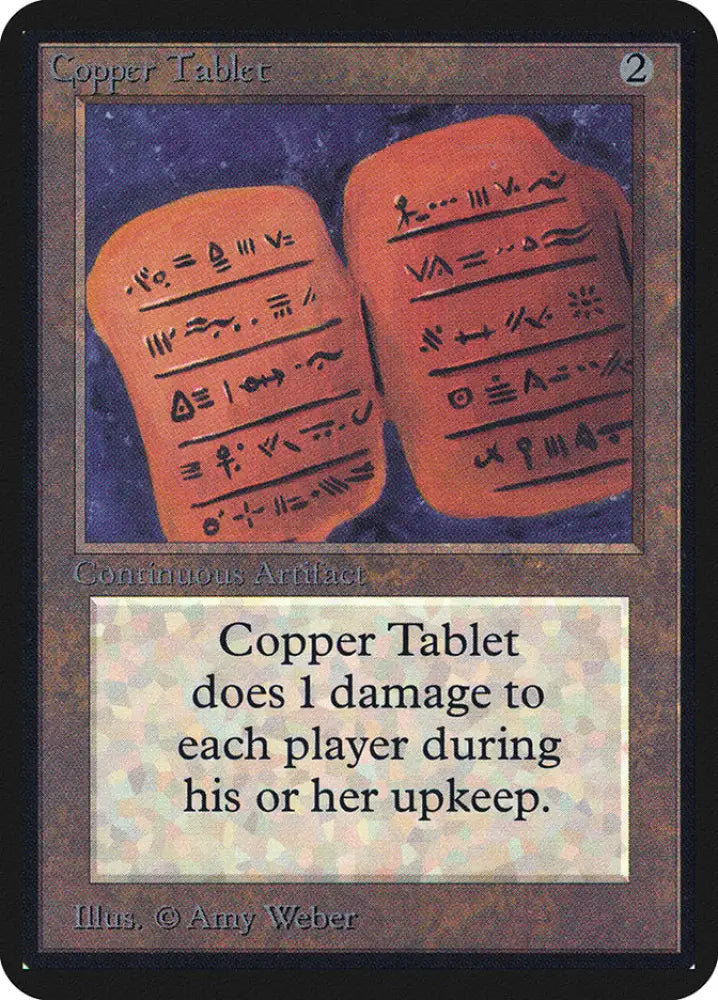 Copper Tablet [Alpha Edition] - MTG Single