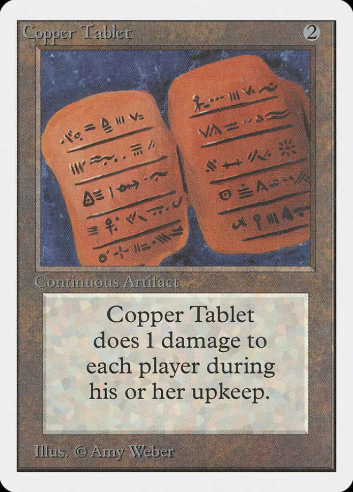 Copper Tablet [Unlimited Edition] - MTG Single