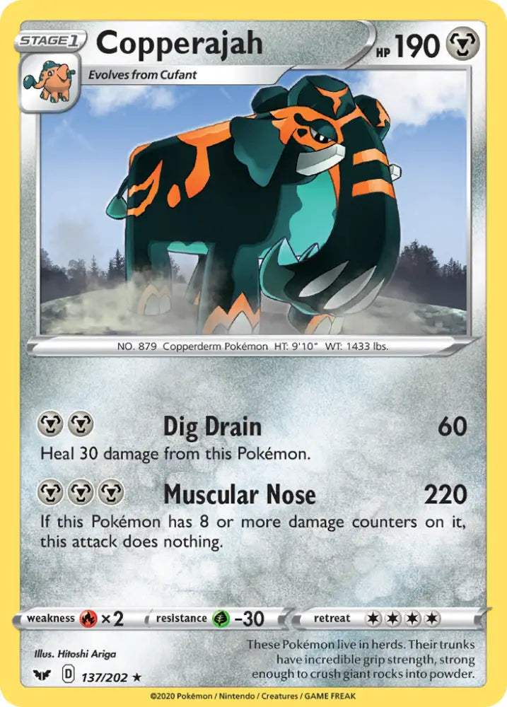 Copperajah (137/202) [Sword & Shield: Base Set] - Pokemon Single