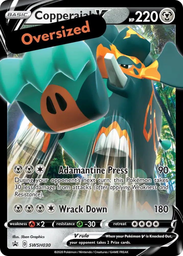 Copperajah V (SWSH030) (Jumbo Card) [Sword & Shield: Black Star Promos] - Pokemon Single