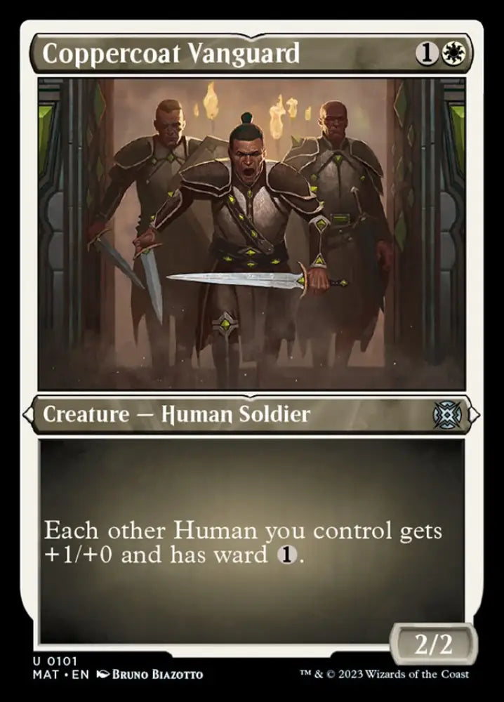 Coppercoat Vanguard (Foil Etched) [March of the Machine: The Aftermath] - MTG Single
