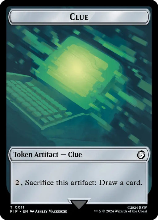 Copy // Clue Double-Sided Token [Fallout Tokens] - MTG Single