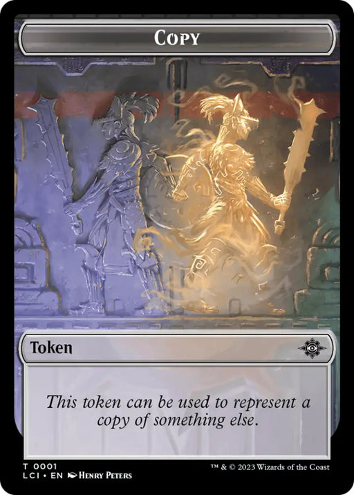 Copy // Dinosaur Double-Sided Token [The Lost Caverns of Ixalan Commander Tokens] - MTG Single