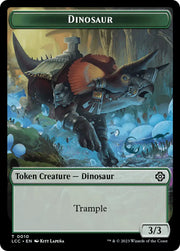 Copy // Dinosaur Double-Sided Token [The Lost Caverns of Ixalan Commander Tokens] - MTG Single