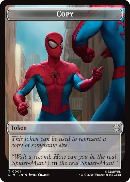 Copy // Human Citizen Double-Sided Token (1 // 4) [Marvel's Spider-Man]