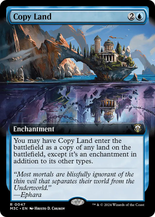 Copy Land (Extended Art) [Modern Horizons 3 Commander] - MTG Single