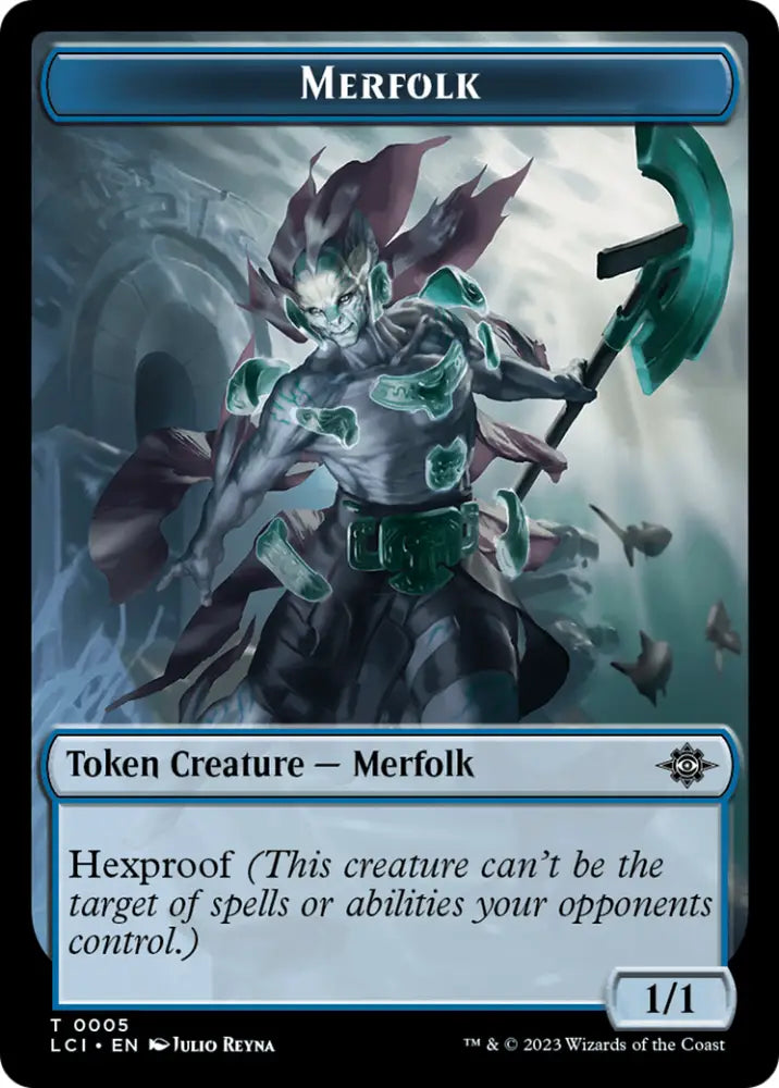 Copy // Merfolk (0005) Double-Sided Token [The Lost Caverns of Ixalan Commander Tokens] - MTG Single