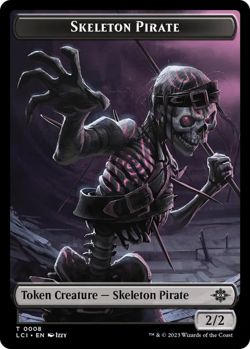 Copy // Skeleton Pirate Double-Sided Token [The Lost Caverns of Ixalan Commander Tokens] - MTG Single