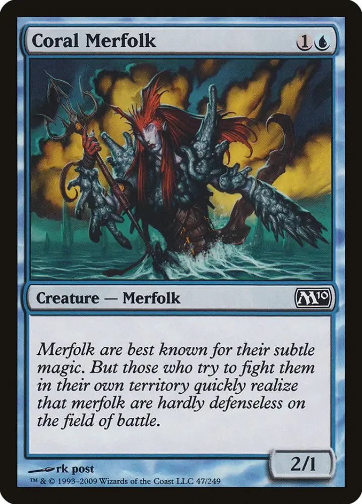Coral Merfolk [Magic 2010] - MTG Single