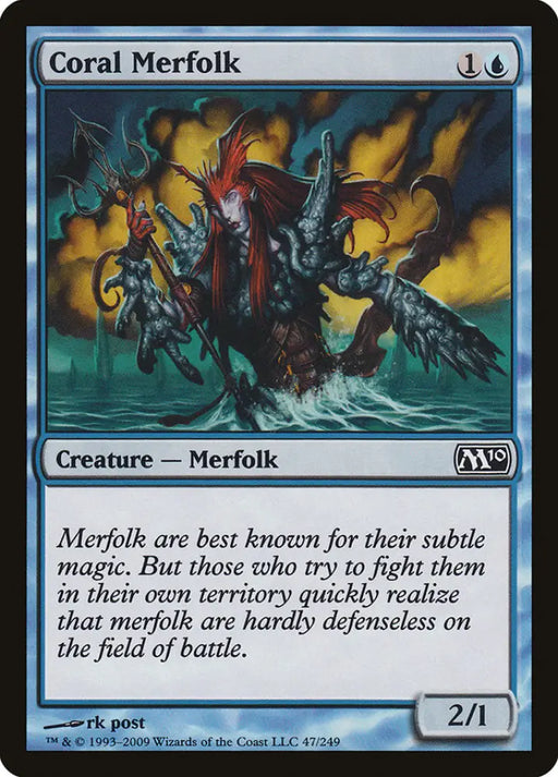 Coral Merfolk [Magic 2010] - MTG Single