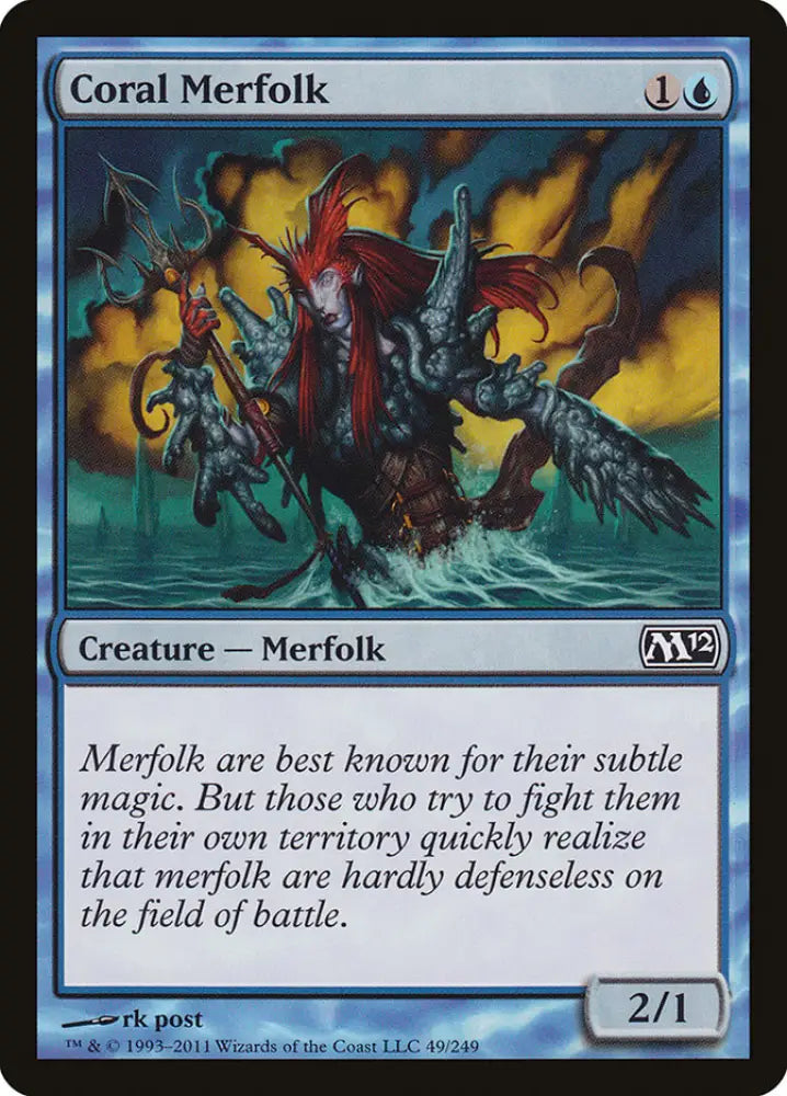 Coral Merfolk [Magic 2012] - MTG Single