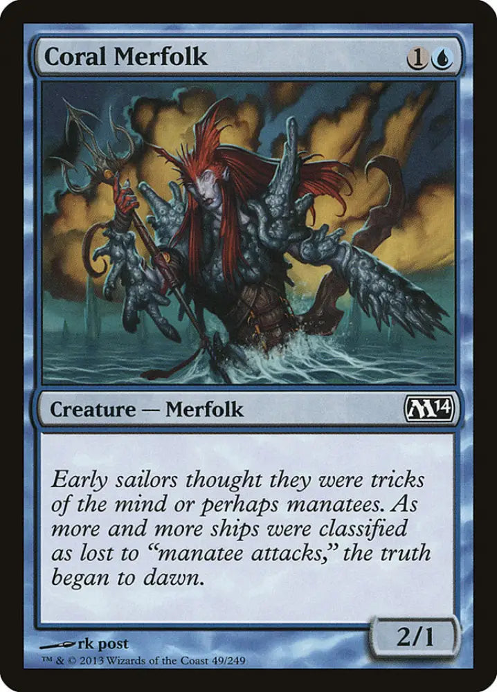 Coral Merfolk [Magic 2014] - MTG Single