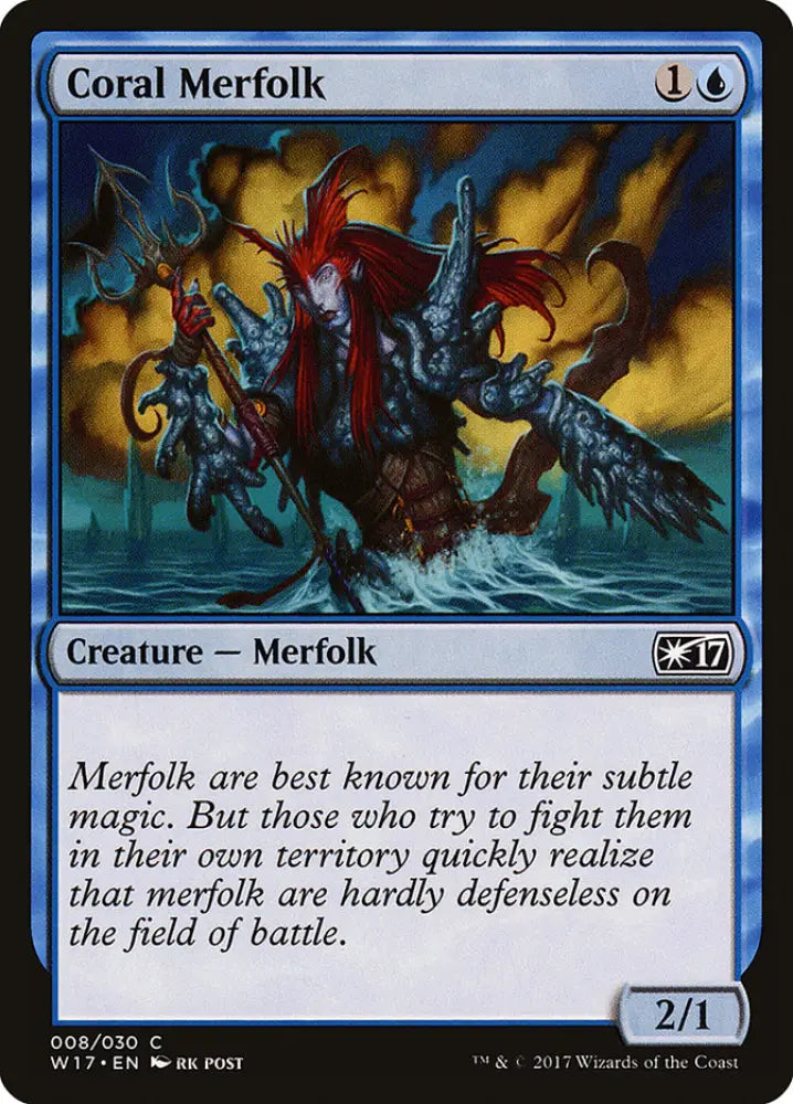Coral Merfolk [Welcome Deck 2017] - MTG Single