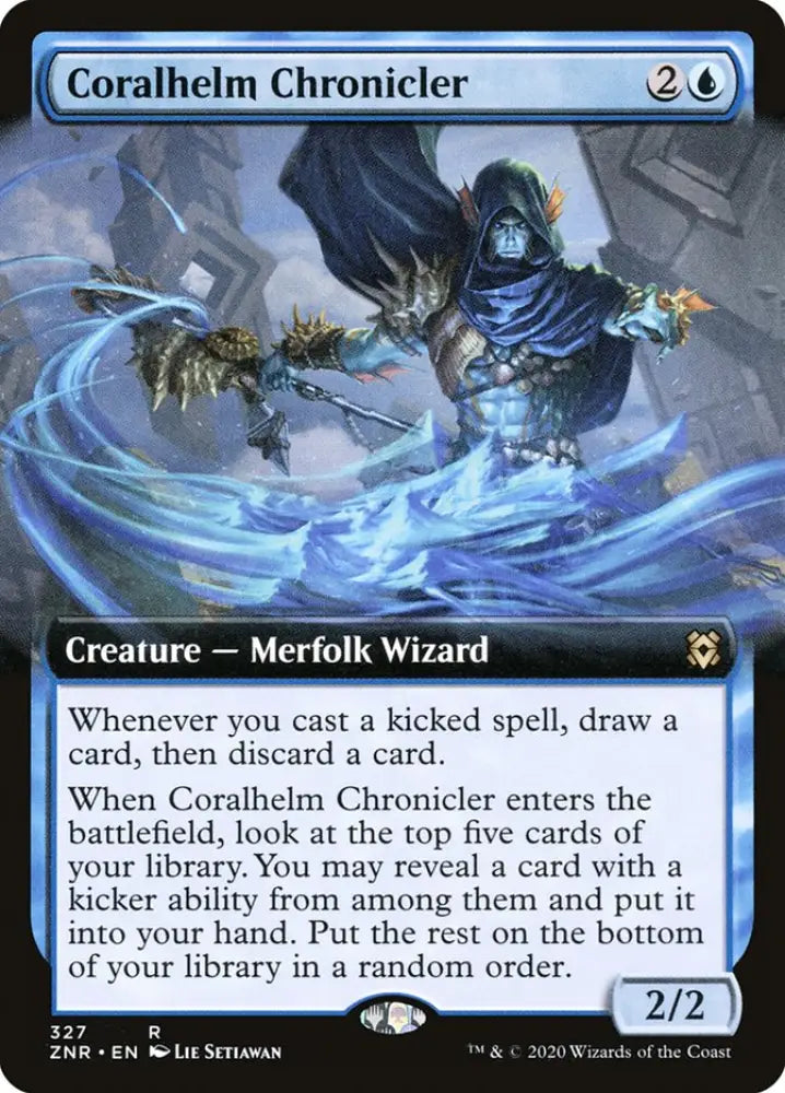 Coralhelm Chronicler (Extended Art) [Zendikar Rising] - MTG Single