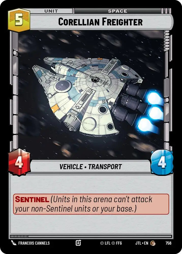 Corellian Freighter (Foil) (756) [Jump to Lightspeed] - Star Wars: Unlimited Single