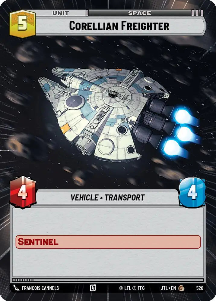 Corellian Freighter (Hyperspace) (520) [Jump to Lightspeed] - Star Wars: Unlimited Single
