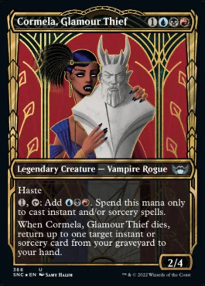Cormela Glamour Thief (Showcase Golden Age Gilded Foil) [Streets of New Capenna] - MTG Single
