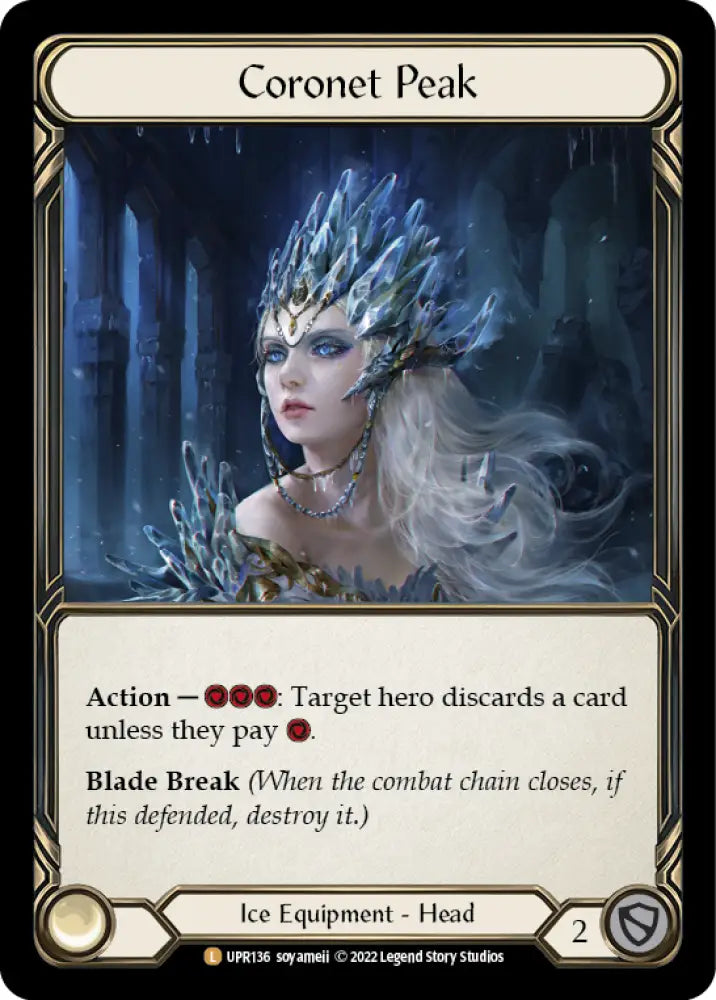 Coronet Peak [Uprising] Cold Foil - Flesh And Blood Single