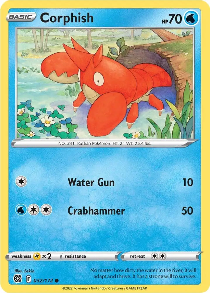 Corphish (032/172) [Sword & Shield: Brilliant Stars] - Pokemon Single