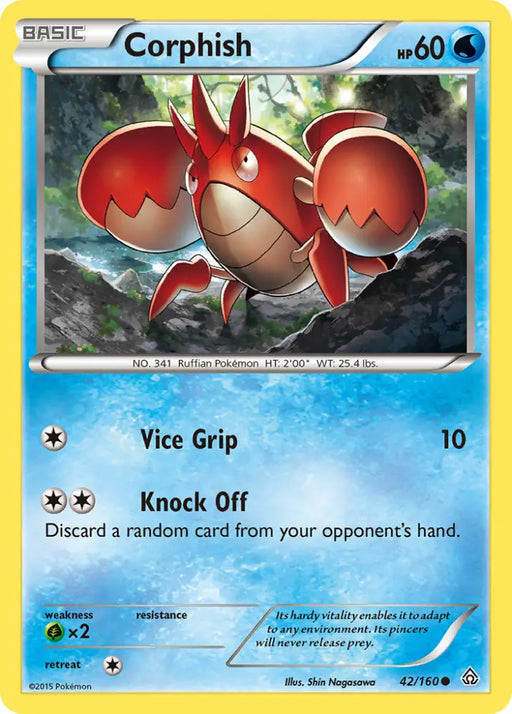 Corphish (42/160) [XY: Primal Clash] - Pokemon Single