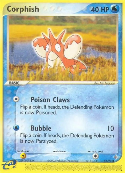 Corphish (52/97) [EX: Dragon] - Pokemon Single