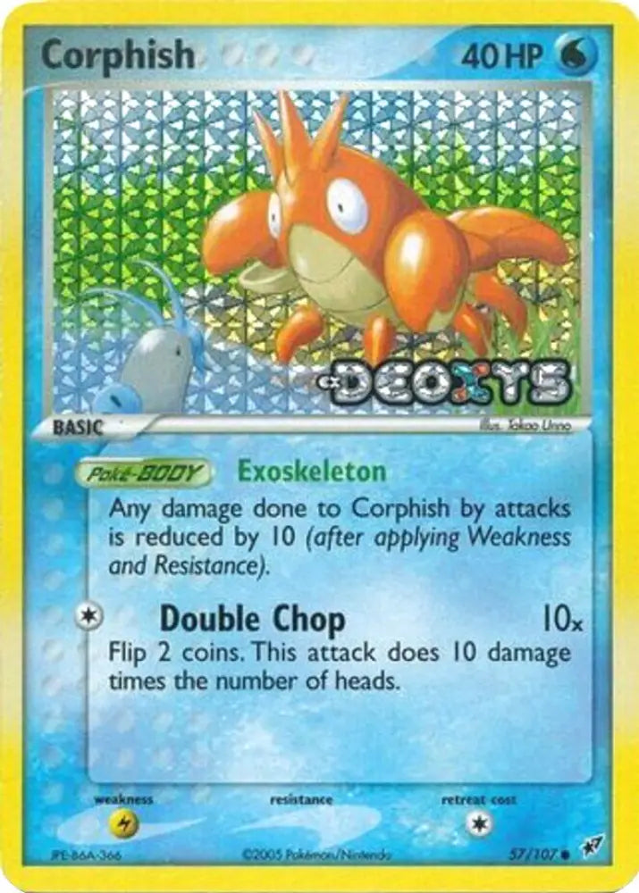 Corphish (57/107) (Stamped) [EX: Deoxys] - Pokemon Single