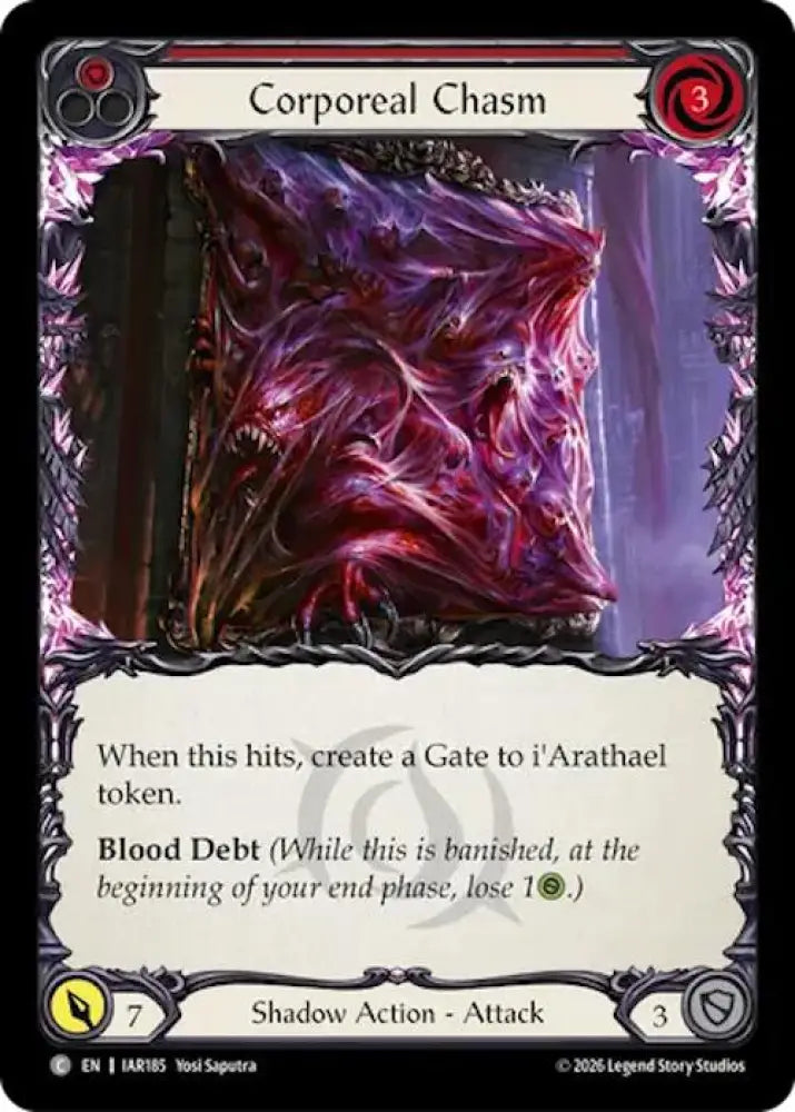 Corporeal Chasm (Red) (IAR185) [Usurp the Shadow Throne]