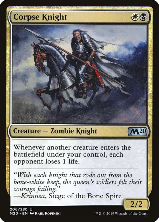Corpse Knight (2/2) [Core Set 2020] - MTG Single
