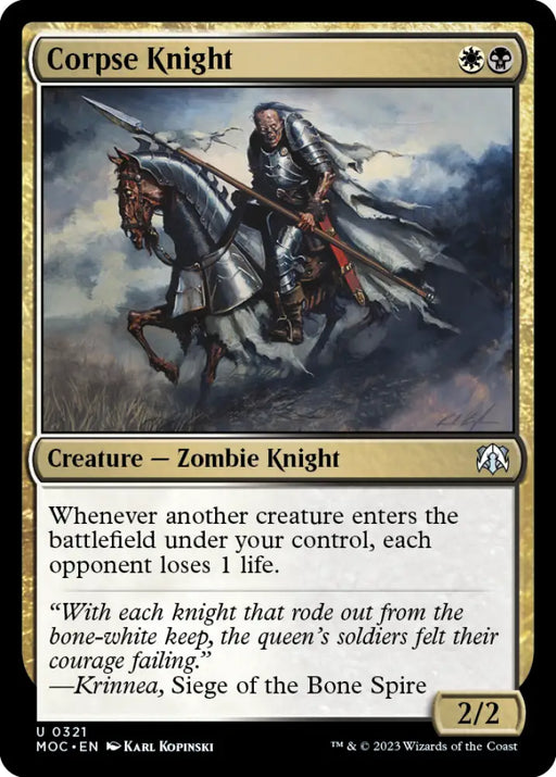 Corpse Knight [March of the Machine Commander] - MTG Single