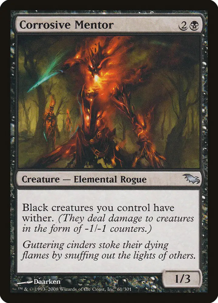 Corrosive Mentor [Shadowmoor] - MTG Single