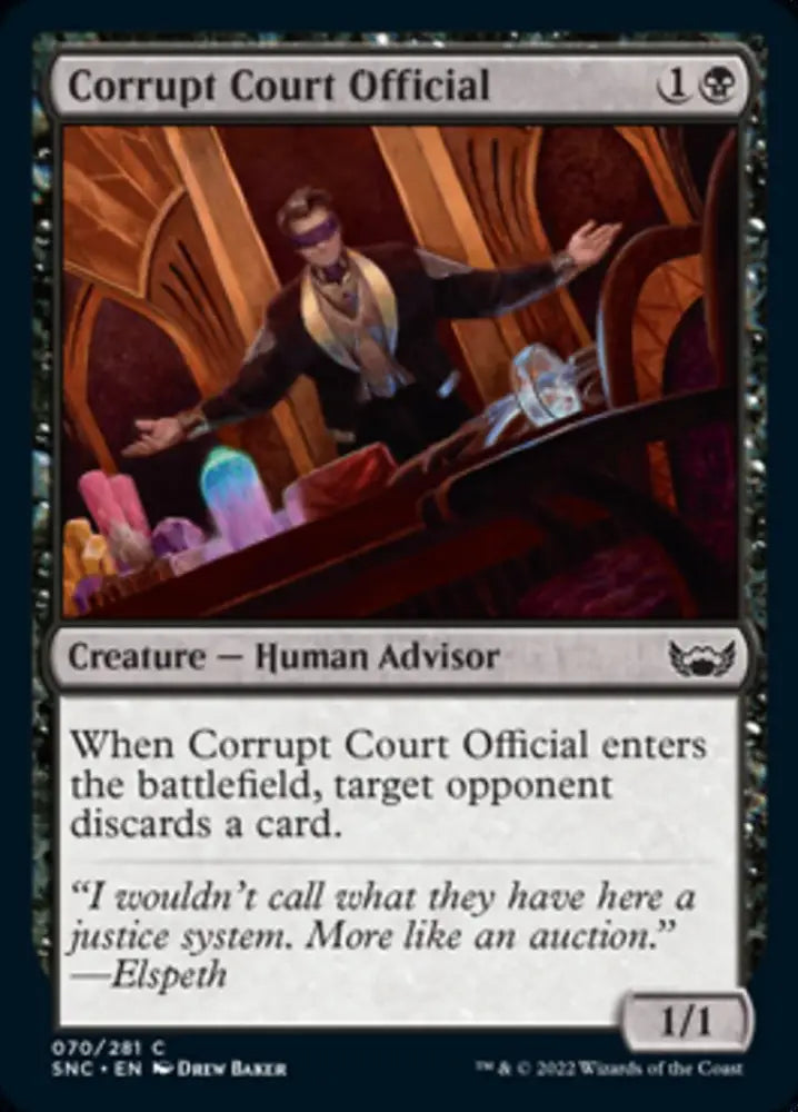 Corrupt Court Official [Streets of New Capenna] - MTG Single